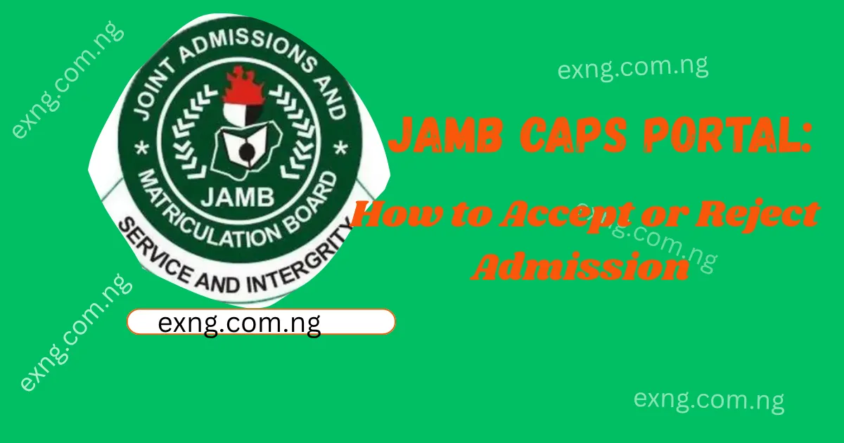JAMB CAPS Portal 2026