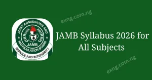 Jamb Syllabus 2026 for all courses