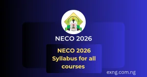NECO 2026 Syllabus
