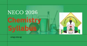 NECO Syllabus for Chemistry