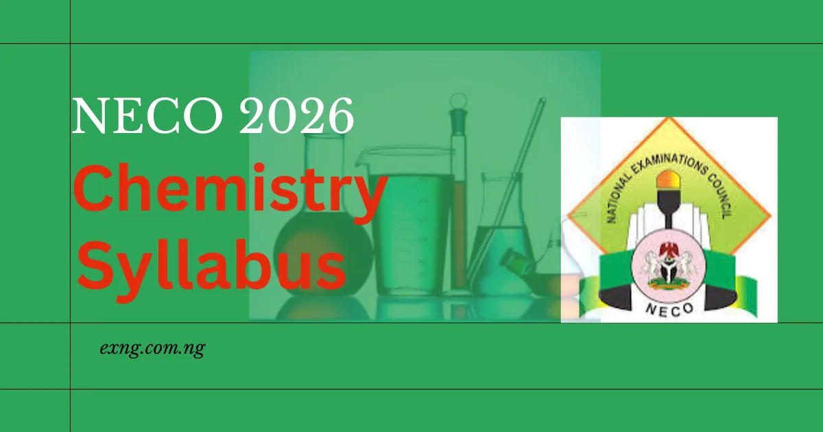 NECO Syllabus for Chemistry