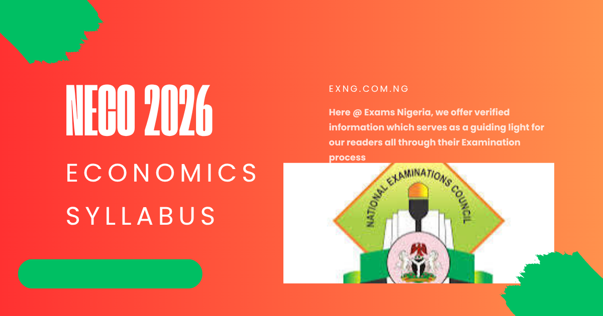 NECO Syllabus for Economics