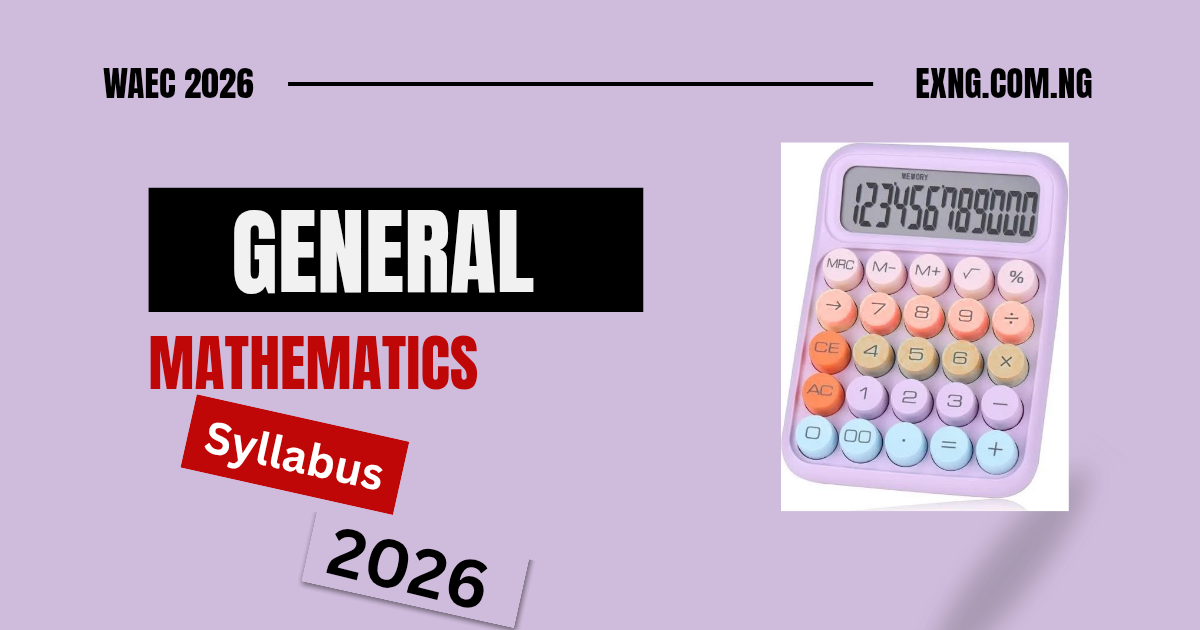 WAEC Mathematics Syllabus