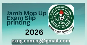 Jamb mop-up Exam