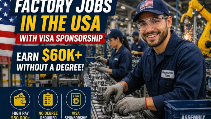 $60K USA Warehouse Jobs for Foreign Workers With Sponsorship